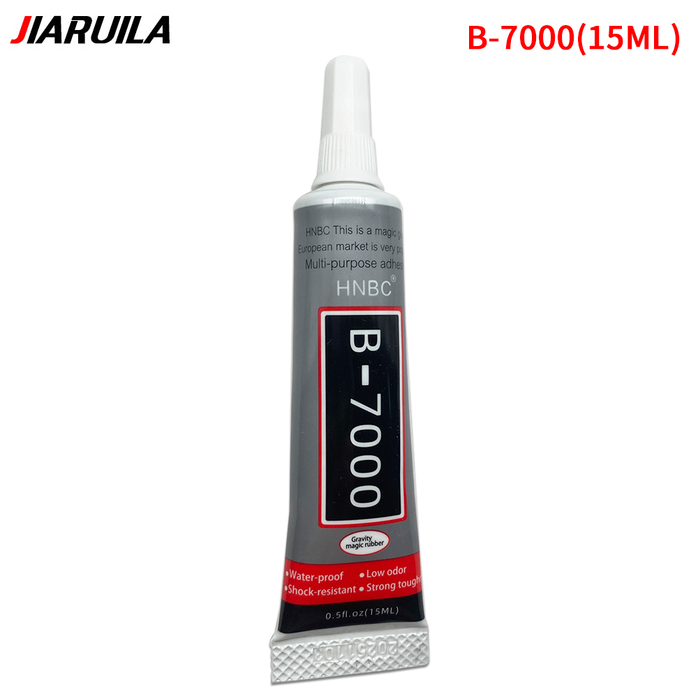 Adhesivo transparente para reparación de teléfonos, 15ML, 25ML, 50ML, 110ML, B7000, pegamento Universal de plástico y vidrio para bricolaje, B-7000 con aplicador de precisión: Colorido