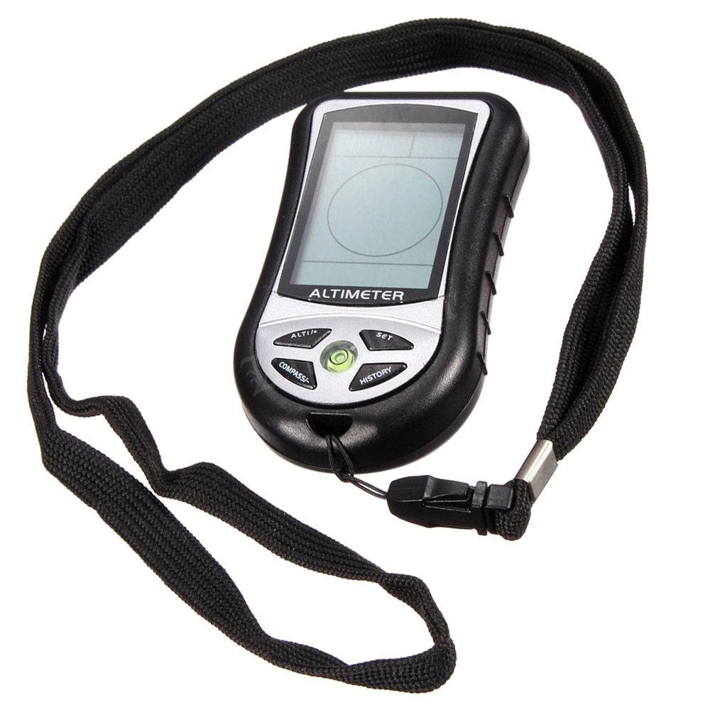 8 In 1 Electronic Compass Altimeter Barometer Thermometer Weather Forecast Time Calendar Clock Handheld Compasses