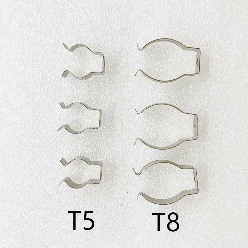 10 supports de Clip de Tube Fluorescent T8 T5, support de Tube 1 &quot;-1.5&quot; matériau métallique lampe Tube LED Bases support de Clips en U installation facile