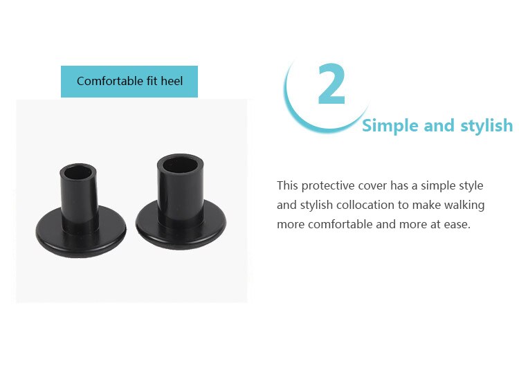 1 paio di Tacchi Alti Protezione Tacchi A Spillo Scarpe Da Ballo latino Tallone Spina Tacco Da Sposa Tacchi Alti antiscivolo in silicone spina Comodamente