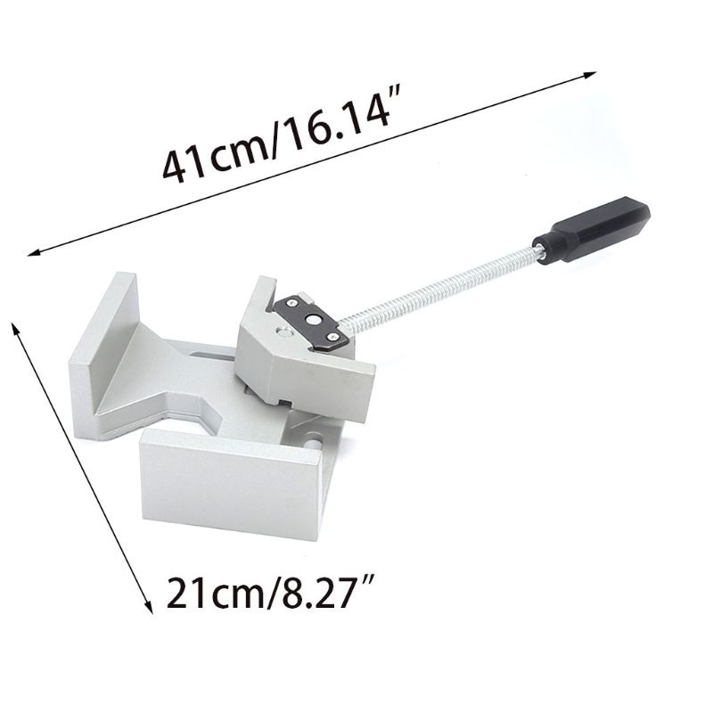 Single Handle 90 Degrees Right Angle Clamp Two Axis Alluminum Carpentry Woodworking Tools Welding Clamp