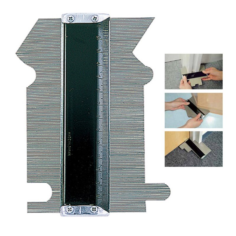 150mm Contour Gauge Deep Decorating Template Tiling Steel Metal Tiling Skirting Laminate Profile Wood Shape