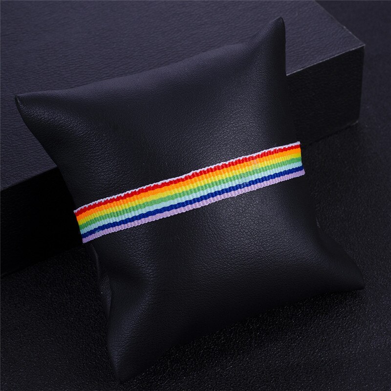 NEWBUY Rainbow Color Bracelet For Women Men Gay Jewelry Daily Accessories