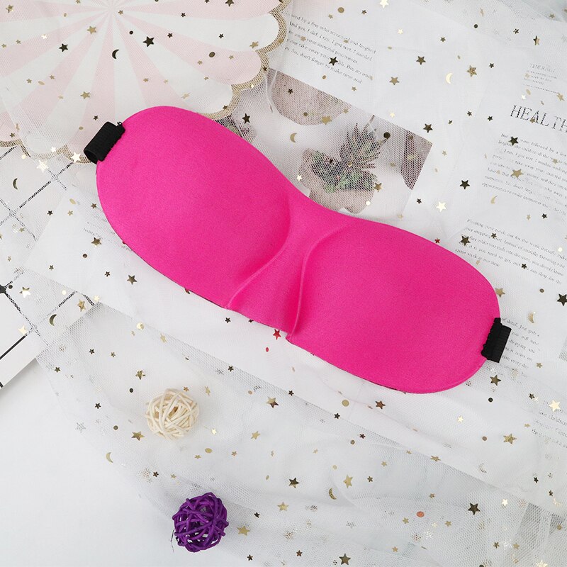 Multi-Function Business Travel Neck Pillow & Eye Mask Storage Bag with Handle Eye Patch Portable Eye Massager Sleep Mask: another rose red