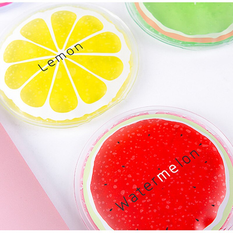3pcs Reusable Cooling ice pack cold Round Colourful Iced Packs Cooler Bags Fruit Cold Fresh Food Drink Ice Gel pack