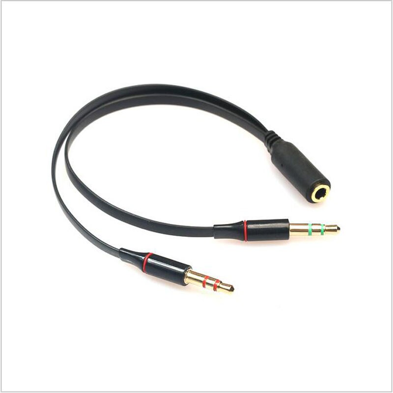 3.5mm jack Male to Female phone Headphone Earphone Audio Cable microphone Splitter Cord to Laptop Notebook PC Computer