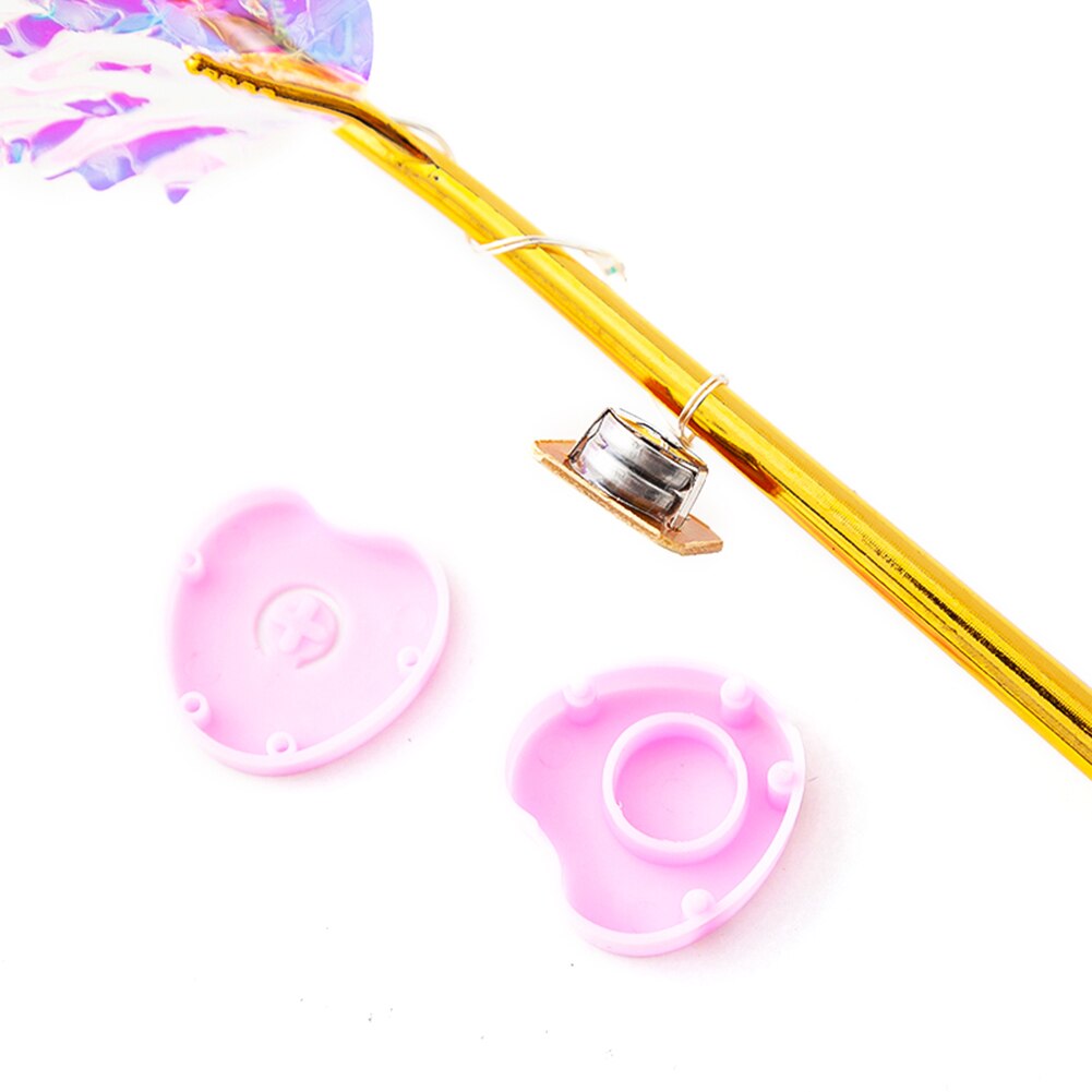 Simulatie eeuwigheid roos 24k gouden folie led romantische regenboog lichtgevende roos bloem moederdag valentijnsdag: C-lijn licht
