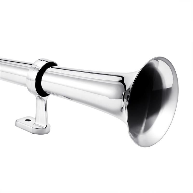 Universal 12v 150 db horn bil lufthorn super højt metalhorn enkelt trompet kompressor til bil lastbil tog moto