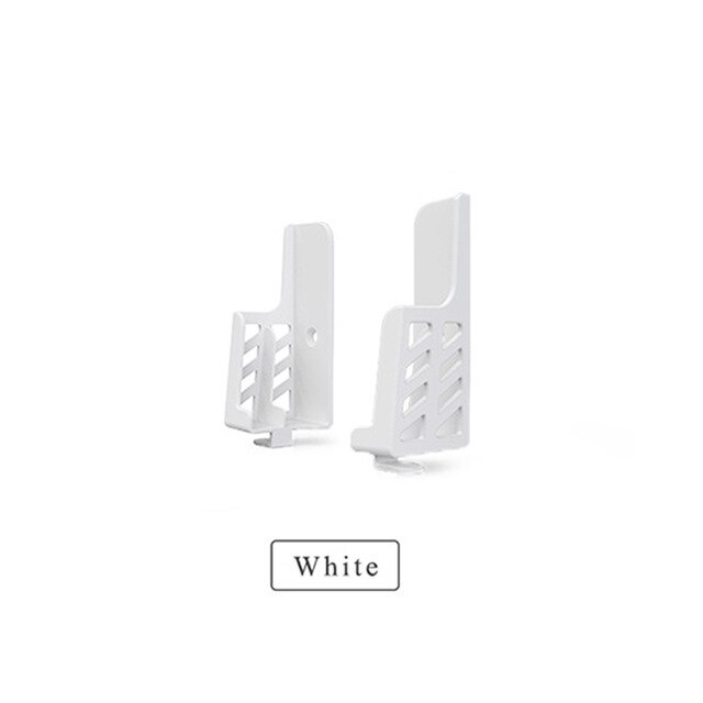 Universal Tablet PC Phone Wall Mount Bracket Holder For Adjustable Viewing Angle Double-Groove Compatible With E-Reader Kindle: White