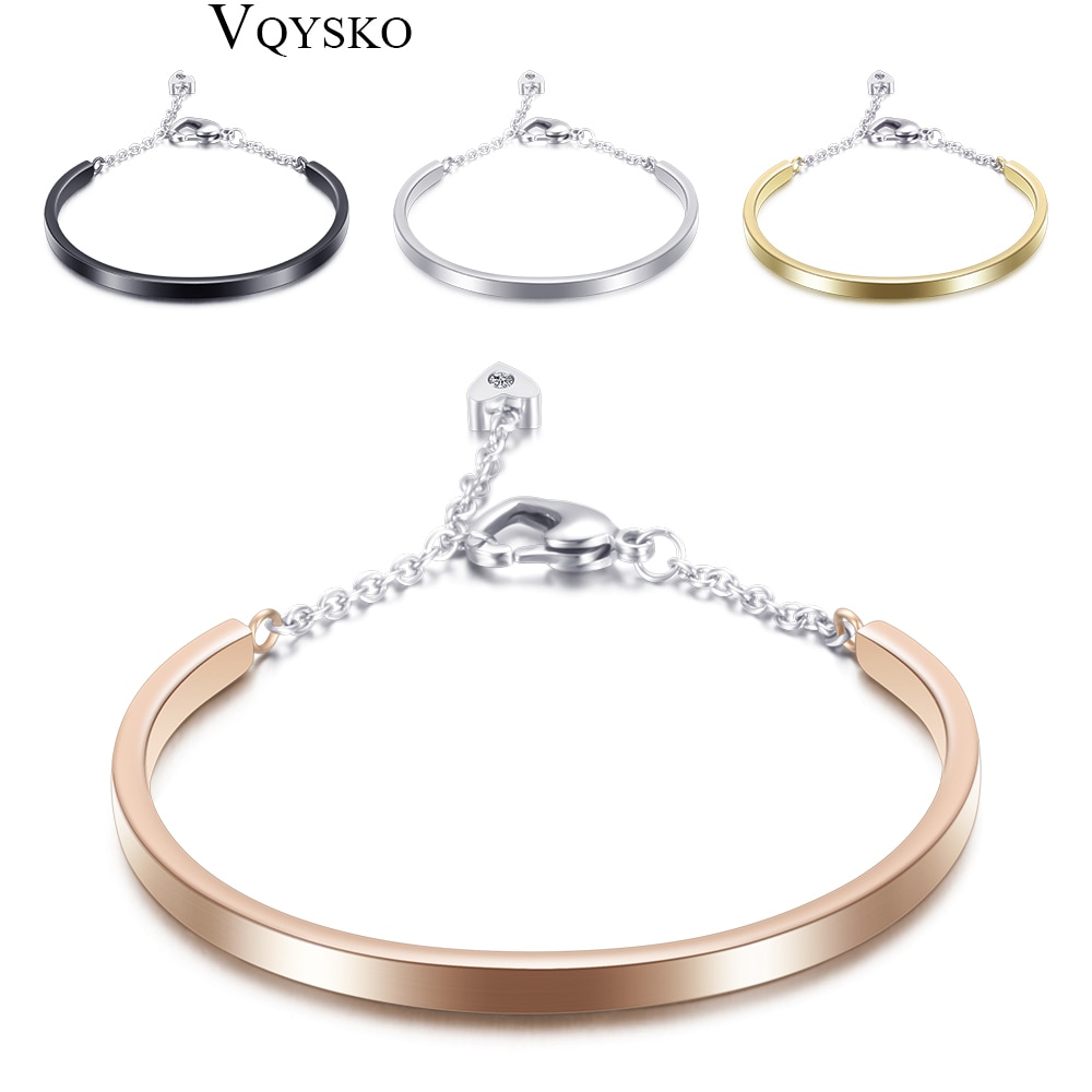 Preço de fábrica moda quatro cores 316l aço inoxidável cristal pulseiras para mulher