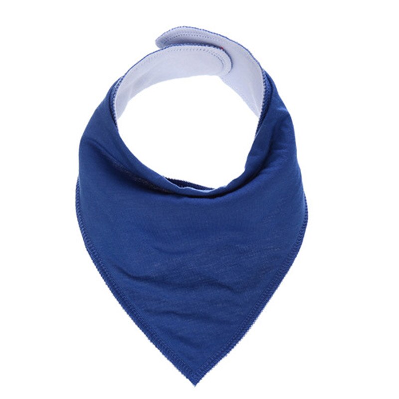 Einfarbig Lätzchen Bandana Baumwolle Sabbern Lätzchen für Für Jungen und Mädchen Unisex Speichel Handtuch: blue