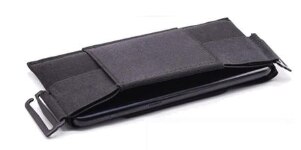 Buylor ultracienki pokrowiec minimalistyczny niewidoczny portfel poręczna talia torba trwała mini portmonetka karta klucz telefon: czarny-S