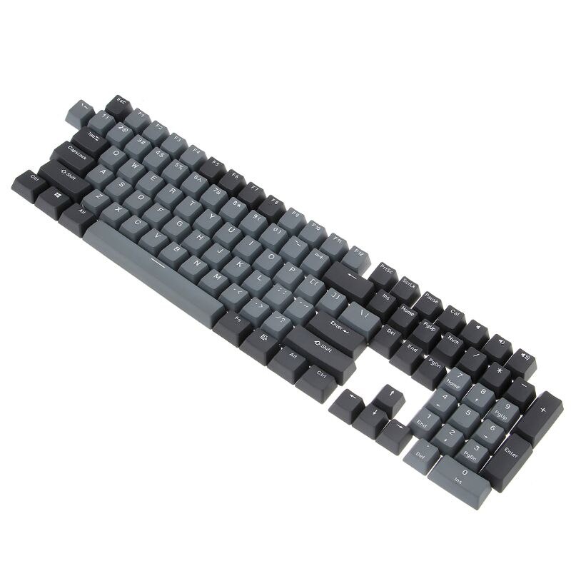 PBT 108 Keycaps OEM ANSI Layout Bi-Color Injection Over Molding Keycaps