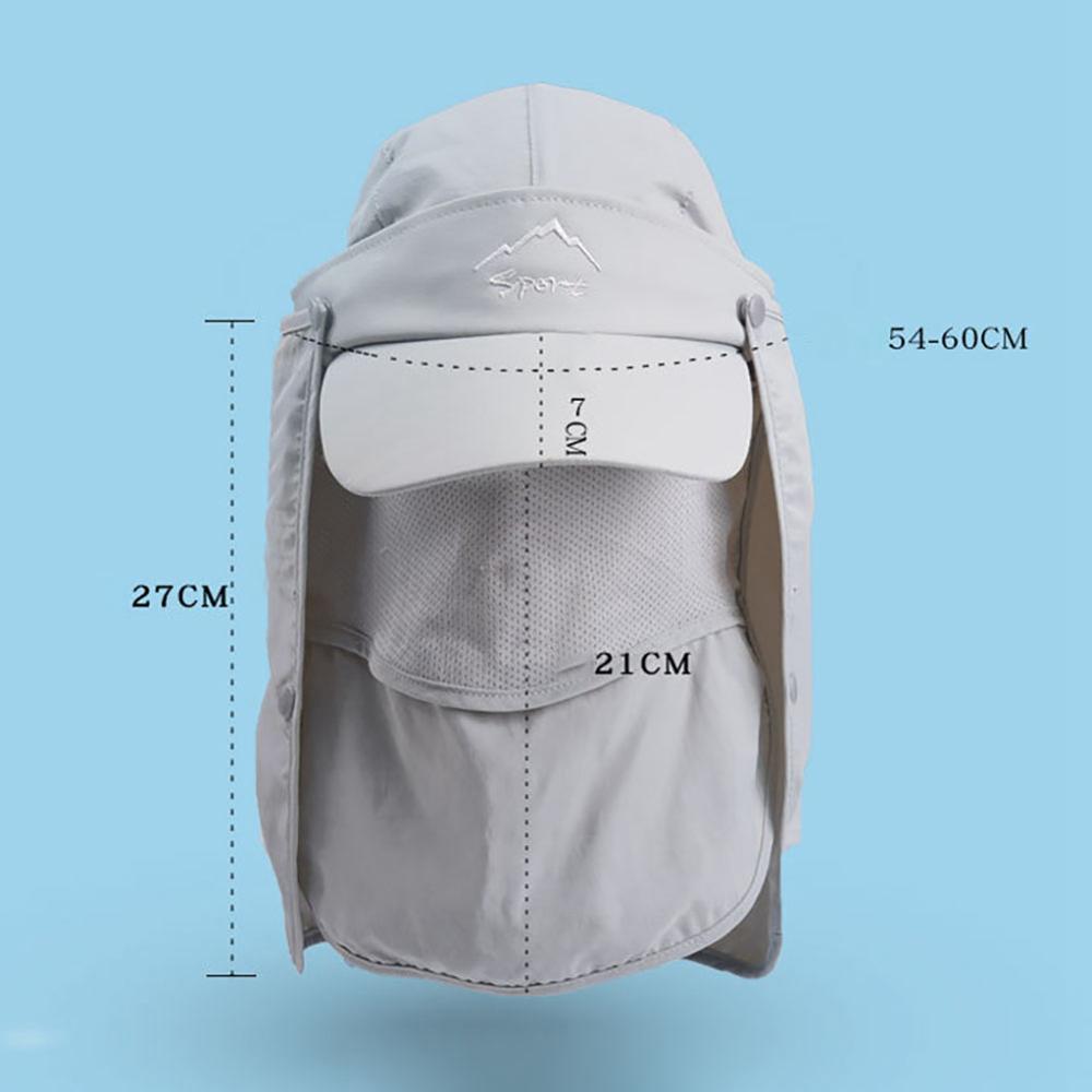 Outdoor Flap Caps Snel Droog 360 Graden Bescherming Zonnescherm Ademend Waterbestendig Oor Neck Cover Sportkleding Accessoires