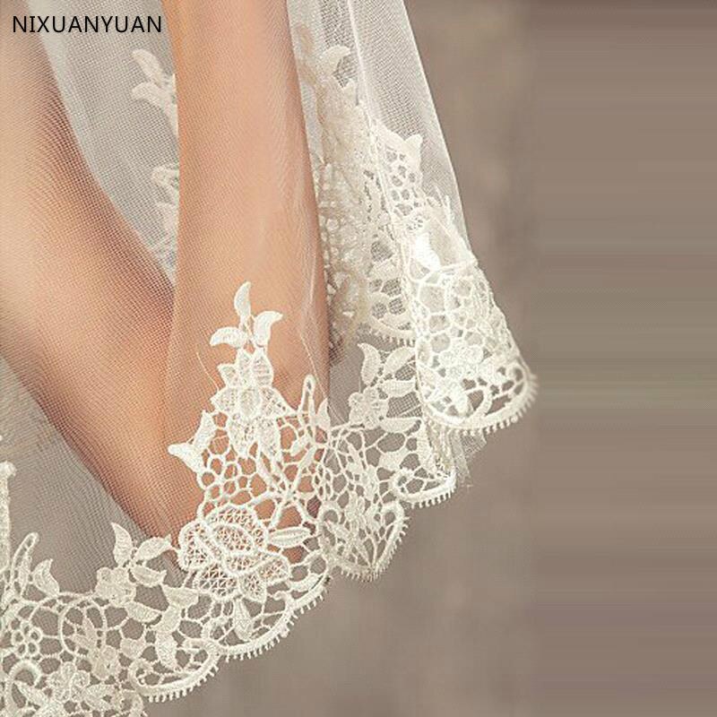 Velos De novia Longo De encaje De una capa 3 M, velos De boda con peineta, accesorios De boda, velos nupciales velos