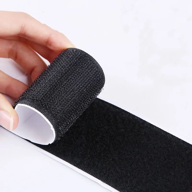 Adhesive Strip Tapes Extra Strong Carpet Fixing Sticker Double Side Hook-and-loop Fastener Auto Adhesive Strap Comforter 20-50mm