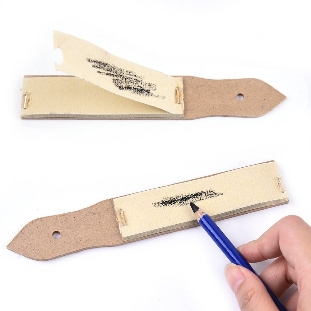 Sandpaper Sharpener - 2 Pieces Sketch Sandpaper Pencil Sharpener Lead Pointer Art Drawing Tool For Children, Students, Artists