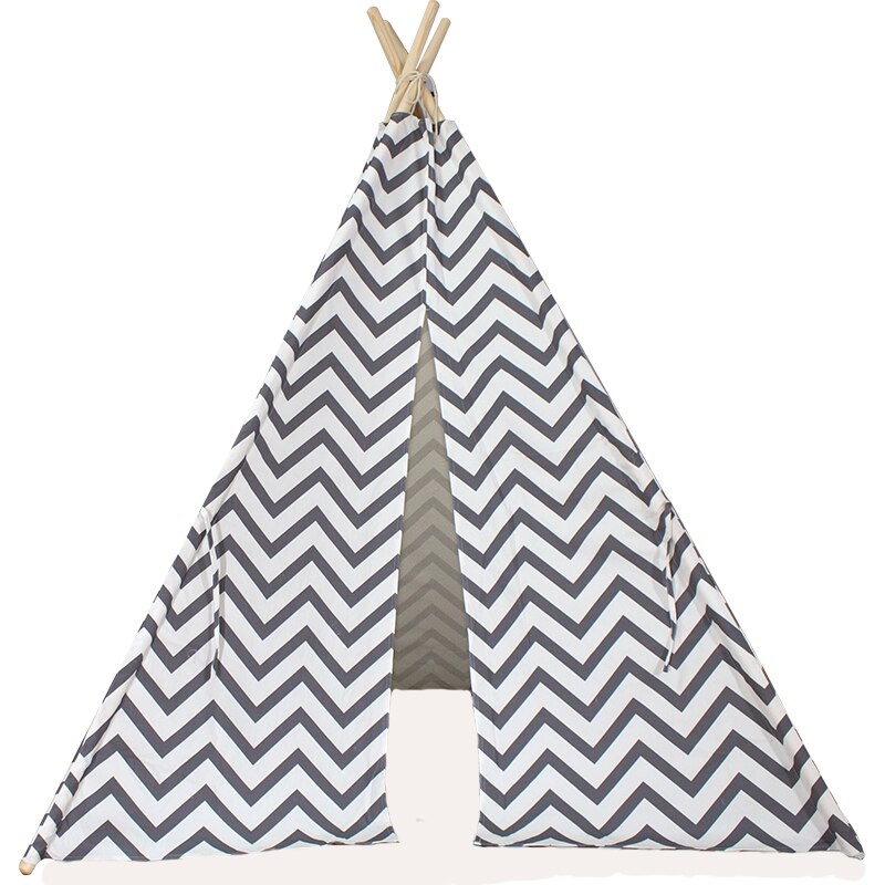 1.8M Teepee Tent Voor Kinderen Baby Speelgoed Speelhuis Kinderen Tent Wigwam Voor Kinderen Indoor Outdoor Draagbare Kinderen tent