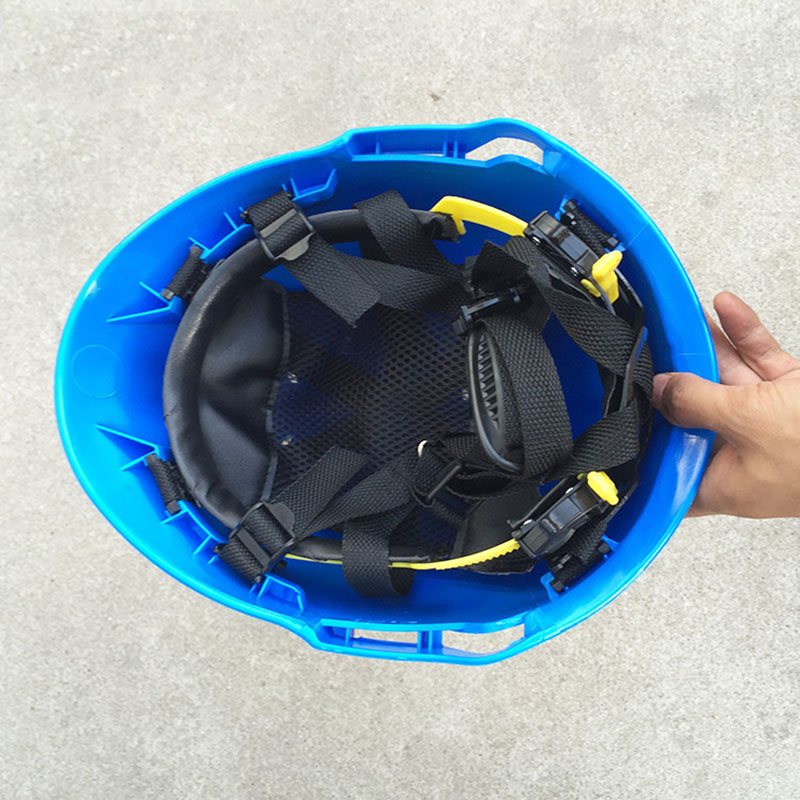 Antincendio, casco di sicurezza, casco di sicurezza in ABS, casco di salvataggio di sicurezza con fari e occhiali antincendio