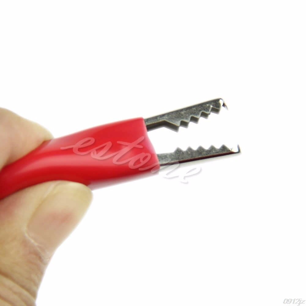 10Pcs 28mm Alligator Leads Crocodile Test Clip for Electrical Jumper Wire Cable-