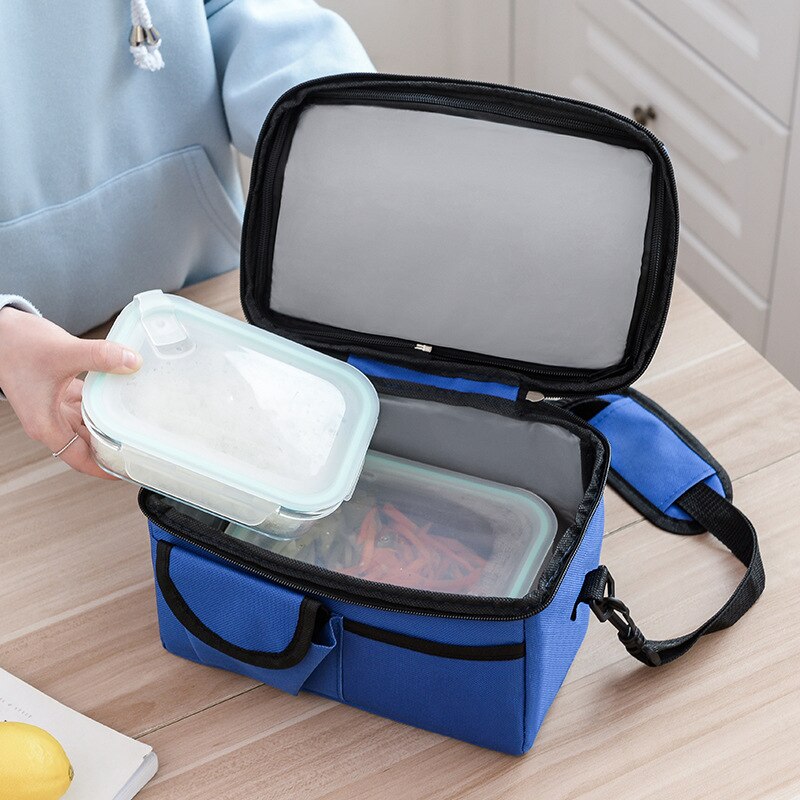 1PCS Große Eis-Pack Doppel-Schicht Wärme Erhaltung Tasche Brust Milch-Halten Tasche Hand-eingewickelt Lebensmittel Box Isolierung Tasche.