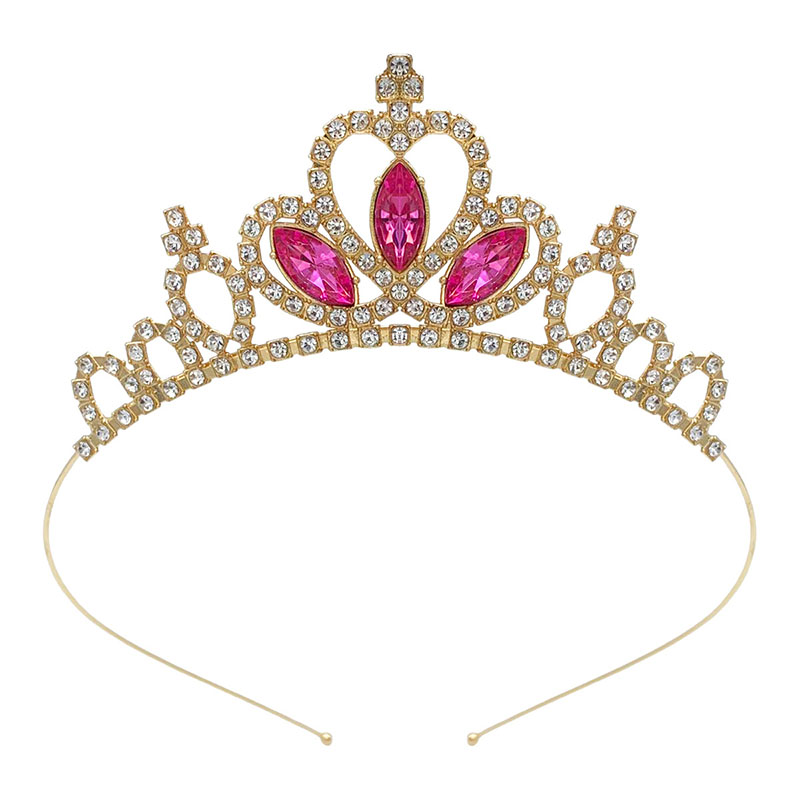 Zanlloy Kids Rhinestone Tiara Princess Headband for Girls Birthday Accessories Bridal Crystal Crown Tiara Wedding Hair Jewelry
