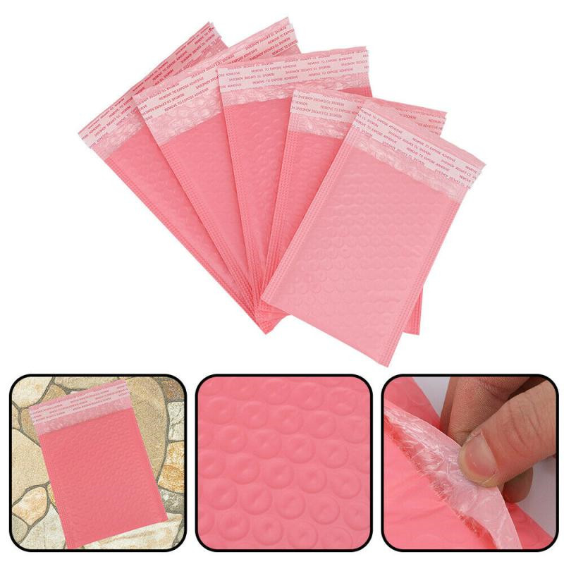 100Pcs/Lot Pink Foam Envelope Bags Self Seal Mailers Padded Envelopes With Bubble Mailing Bag Packages Bag