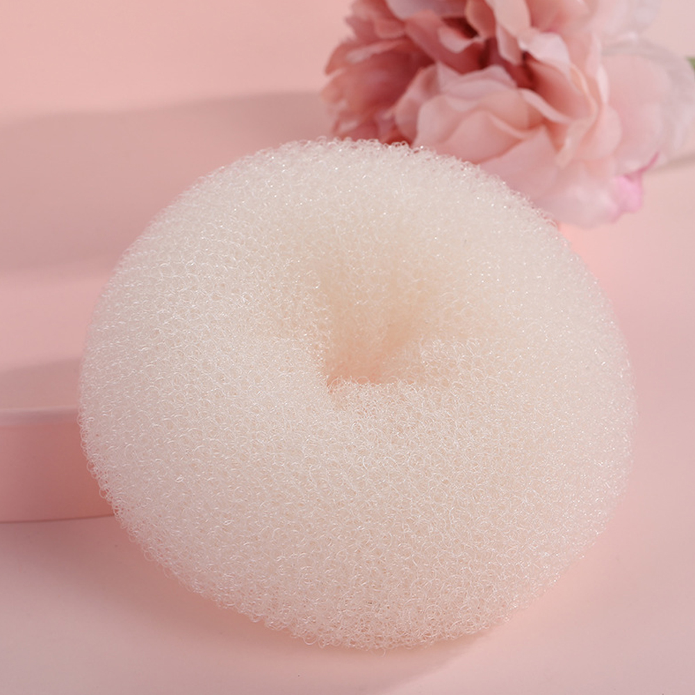 1 unidad de máquina mágica para hacer moños de pelo, moldeador mágico para mujer, diademas de esponja de espuma para Donut, anillo grande fácil, herramientas de estilismo para el cabello, accesorios: Gris oscuro