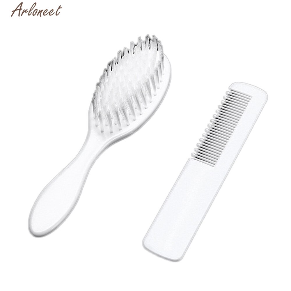 Arloneet Baby Leuke Abs 2Pc Haarborstel Meisjes Baby Mooie Mooie Accessoires Kids Natuurlijke Hoofd Massager Brush: Default Title