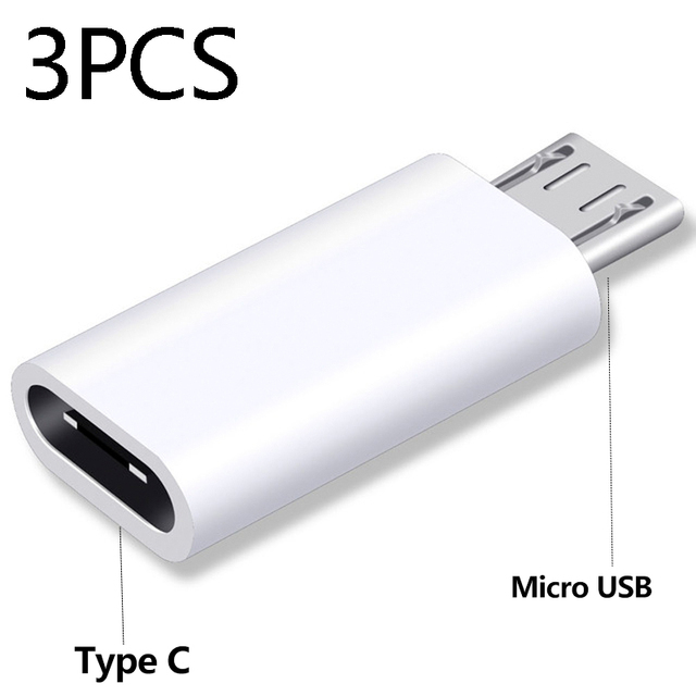 Connettore adattatore USB da tipo C a Micro USB Android per tablet telefono Convertitore da micro USB maschio a tipo C femmina per Xiaomi Huawei: Rose Gold
