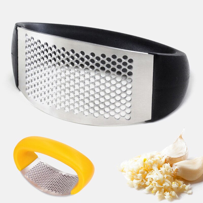 Manual Garlic Presser Garlic Grinding Slicer Chopper Stainless Steel Garlic Presses Cooking Gadgets Garlic Grater Grinder
