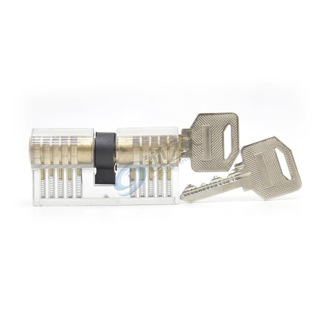 CHJK Transparent Locksmith Lock Cutaway Training Skill Visible Practice Padlock Copper Lock Pick Hardware Locksmith