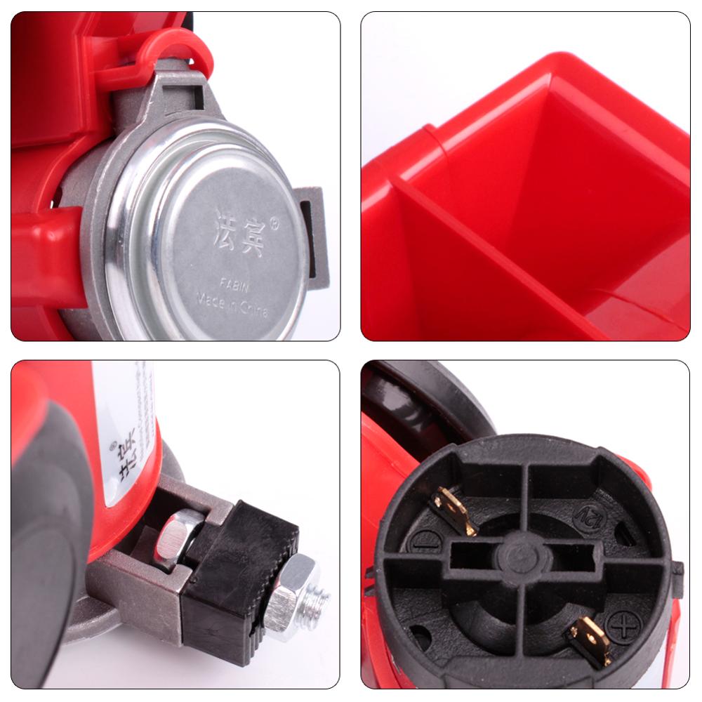 FARBIN Compact Air Horn mit Kompressor 12V/24V 150db Schnecke Elektrische Auto Horn Super Laut mit Verdrahtung harness