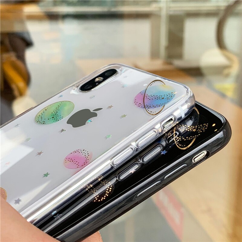 Eenvoudige planeet Soft Case Voor Xiao mi mi 9 pro lite Mi CC9 A3 A2 A1 NOTE 10 PRO Transparant cover