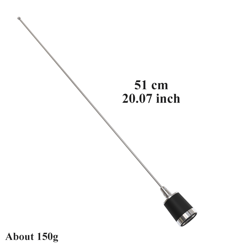 NMO Antenna Daul Band VHF/UHF 134MHz&430Mhz NMO800 51CM for Ham Car Radios Walkie Talkie High Gain Antenne Mobile Station Aerial
