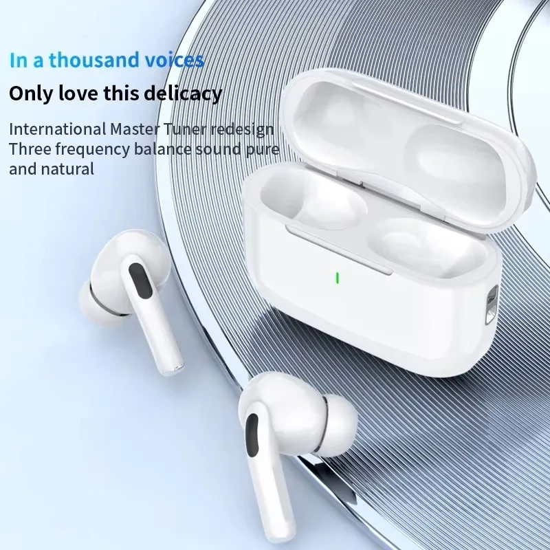 Originale pro 5 tws max trådløse bluetooth-øretelefoner med etui ørepropper støydempende headset for iphone og android-hodetelefoner