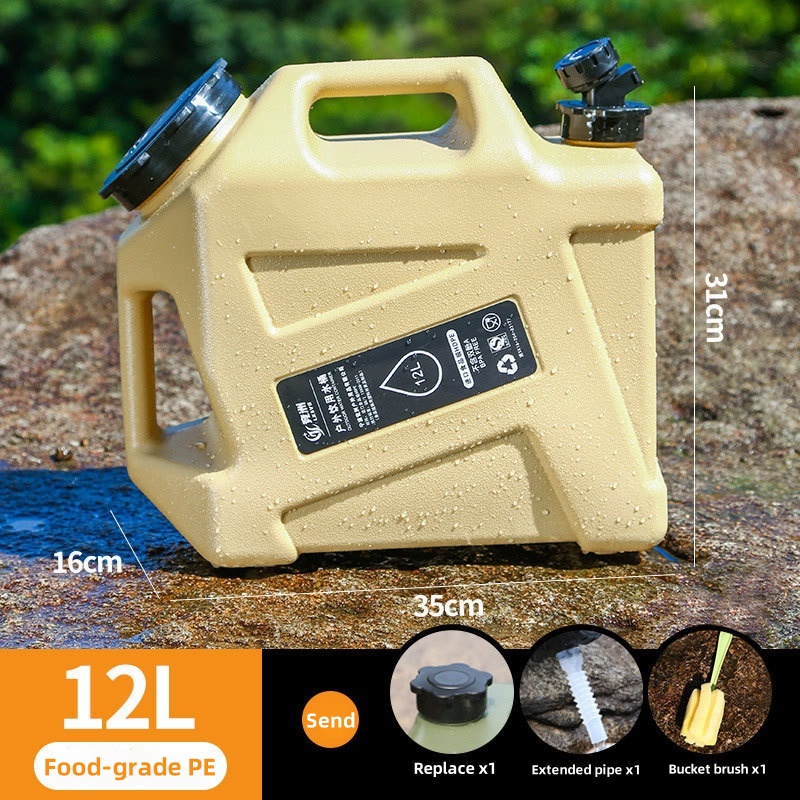 Large-capacity food-grade water storage bucket, outdoor storage bucket, suitable for camping, outdoor gatherings and travel use: Blue