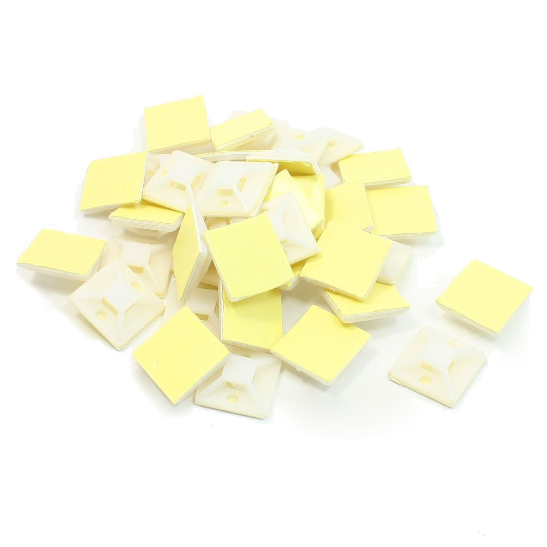 IMC 39 pcs 25mm x 25 mm Square Self-Adhesive Cable Tie Mount Base