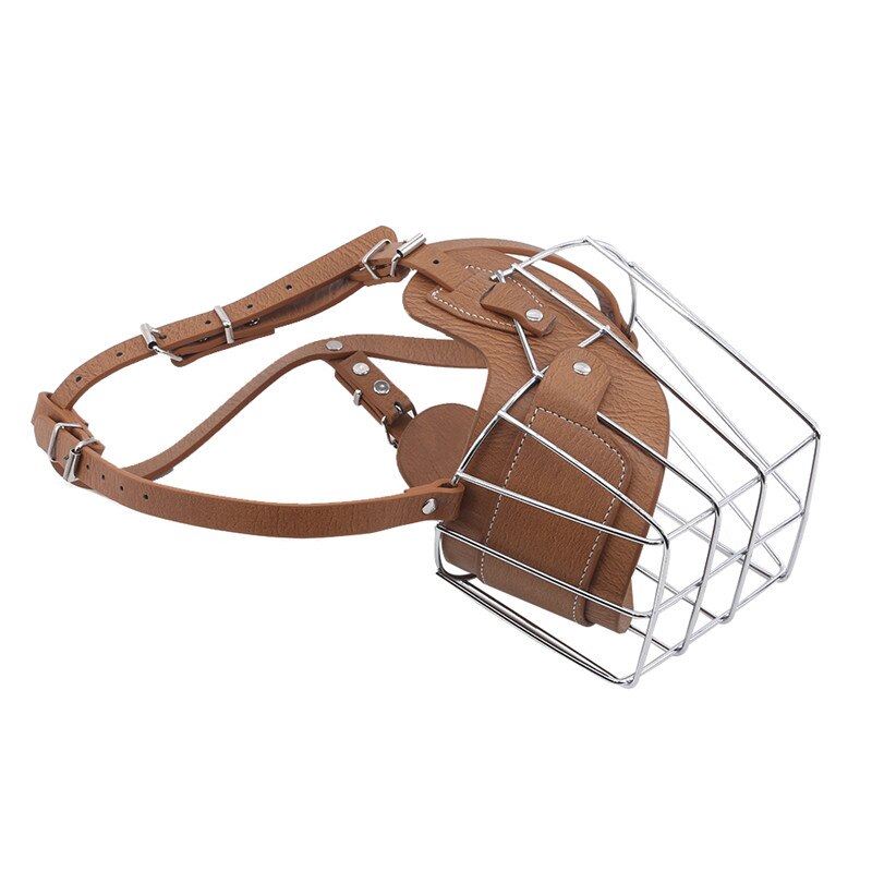 Pet Anti-Call Masker Metalen Draad Mand Hond Grote Hond Pitbull Bull Terrier Bark Muilkorf Pet Accessoires