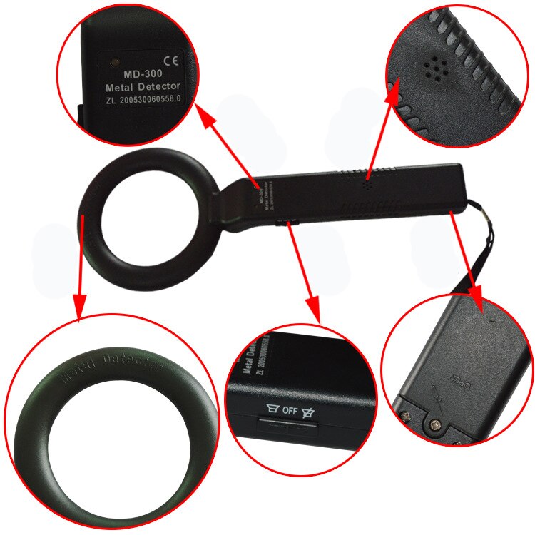 Handheld Metal Detector Examination Room Safety Test Detector Wood Nail Detector Gold Detector High Sensitivity Instrumentation