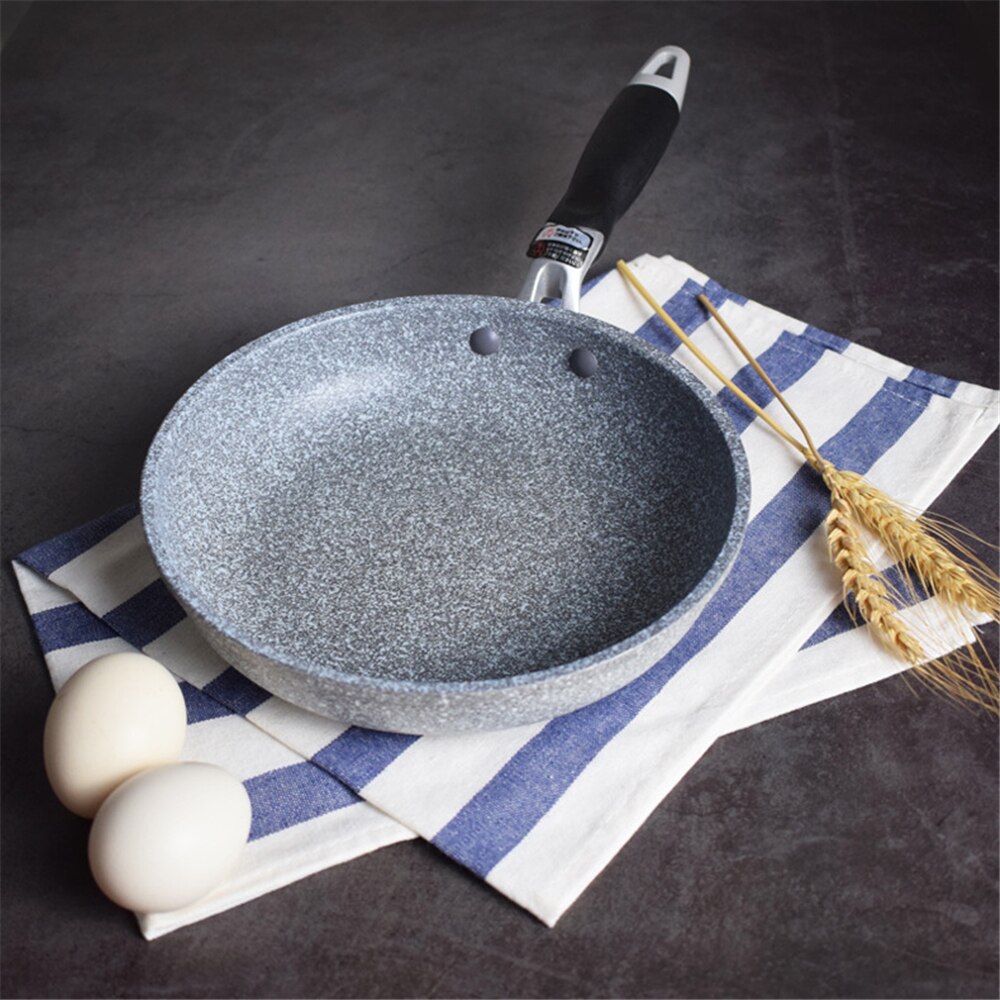 Non-stick Koekenpan Maifan Stone Wok Aluminium Pan Pannenkoek Ei Steak Koekenpan Pot Pizza Panckae Pannen Koken gereedschap 26/28Cm