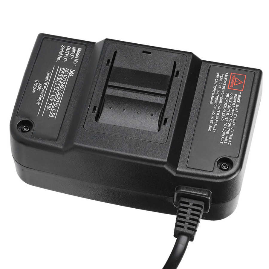 N64 Power Transformer AC Adapter Power Supply for Nintendo N64 Extension Cable 100-240V US plug
