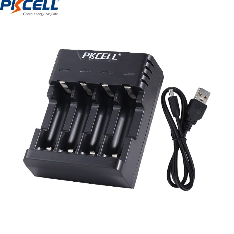 PKCELL Battery Charger for 18650 26650 21700 AA AAA lithium NiMH NICD battery USB AA AAA Charger fast charging: PK-8146