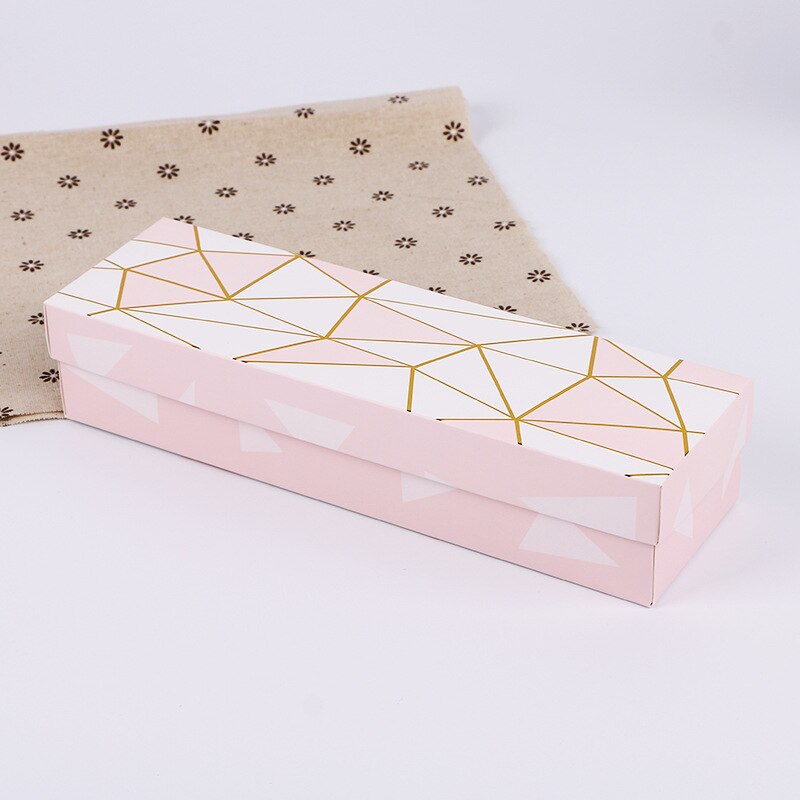 Kreative Flamingo Box Marmor Papier Tasche Dragee Cookies Tote Taschen Hochzeit Schokolade Kuchen Verpackung Papier Boxen Party Supplies: pink box