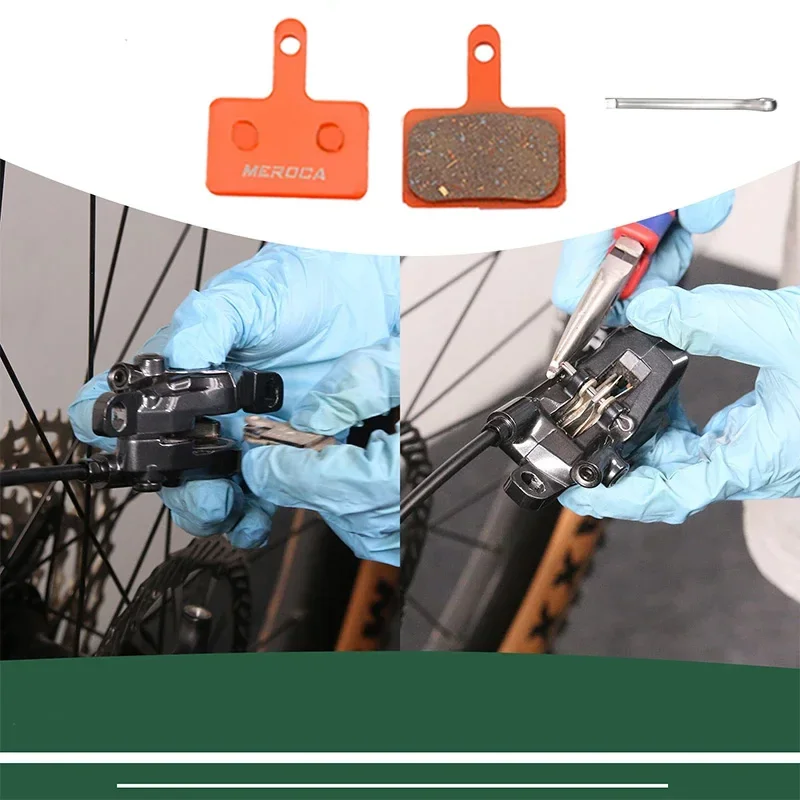 Pastillas de freno de disco semimetálicas de resina para bicicleta de montaña, para Shimano B01S M375 M395 M446 M485 M486 M416 Deore M515 M525