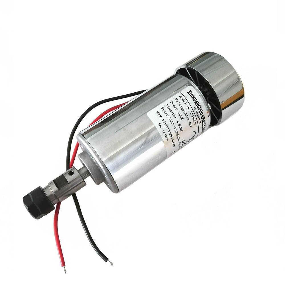 300W Spindle motor DC12-48V ER11 ER16 12000rpm 0.3kw spindle cnc router spindle motor cnc spindle motor