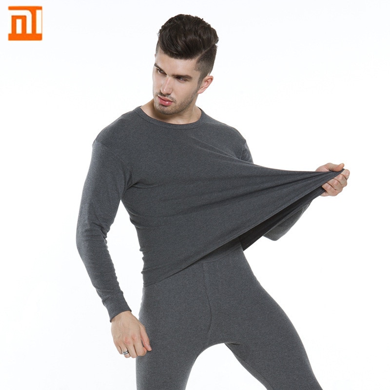 XiaoMi mijia-ropa interior térmica de algodón para hombre, ropa interior cómoda y agradable a la piel, absorbe la humedad