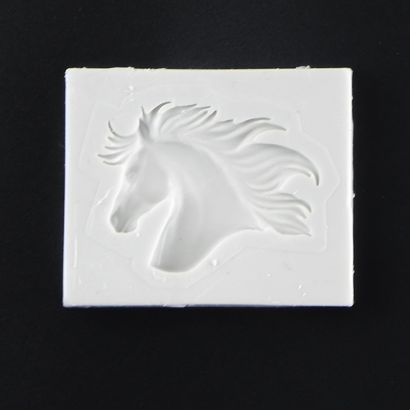 3D Paard Vorm Siliconen Cakevorm Fondant Cake Decorating Tool Snoep Klei Chocolade Zeep Mallen Voor Bakken Bakvormen