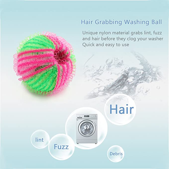 10pcs Magical Hair Removal Laundry Ball Clothes Personal Care Hair Ball Washing Machine Cleaning Ball Grabs Fuzz Hair Grab