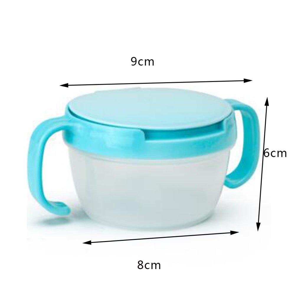 Baby Food Container Spill Proof Dishes Feeding Children Candy Colors Double Handle Cup